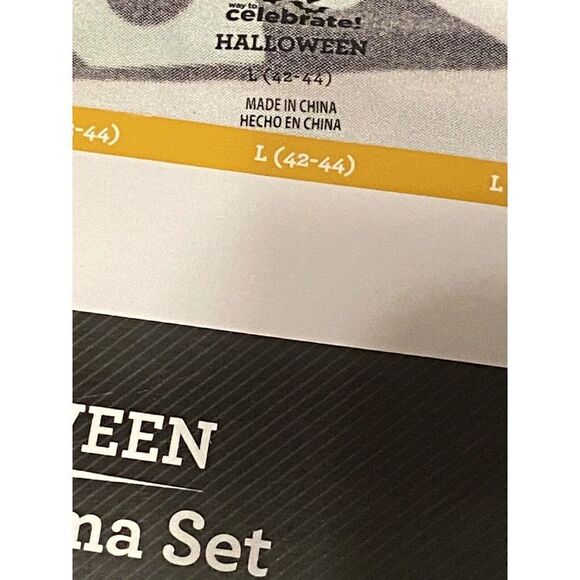 New Mens Halloween Mummy pajama Set Size Large - Picture 4 of 6